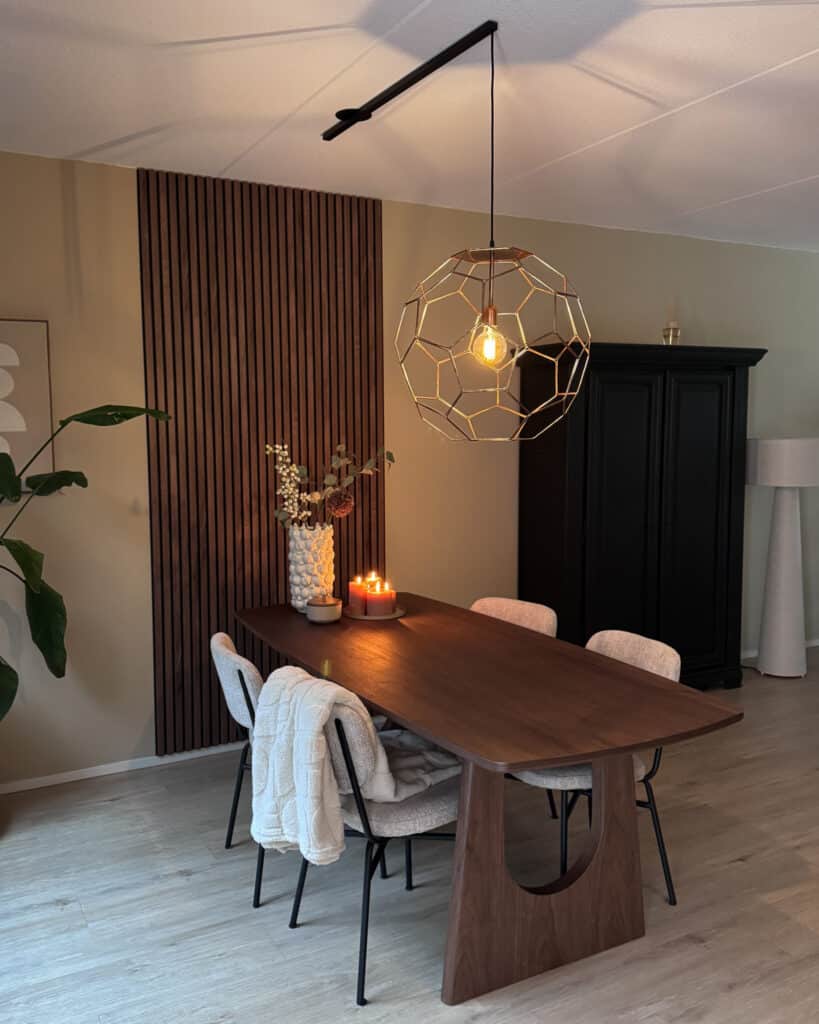 Lightswing single above dining table