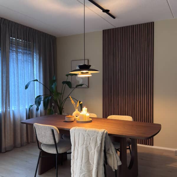 lightswing single black dining room